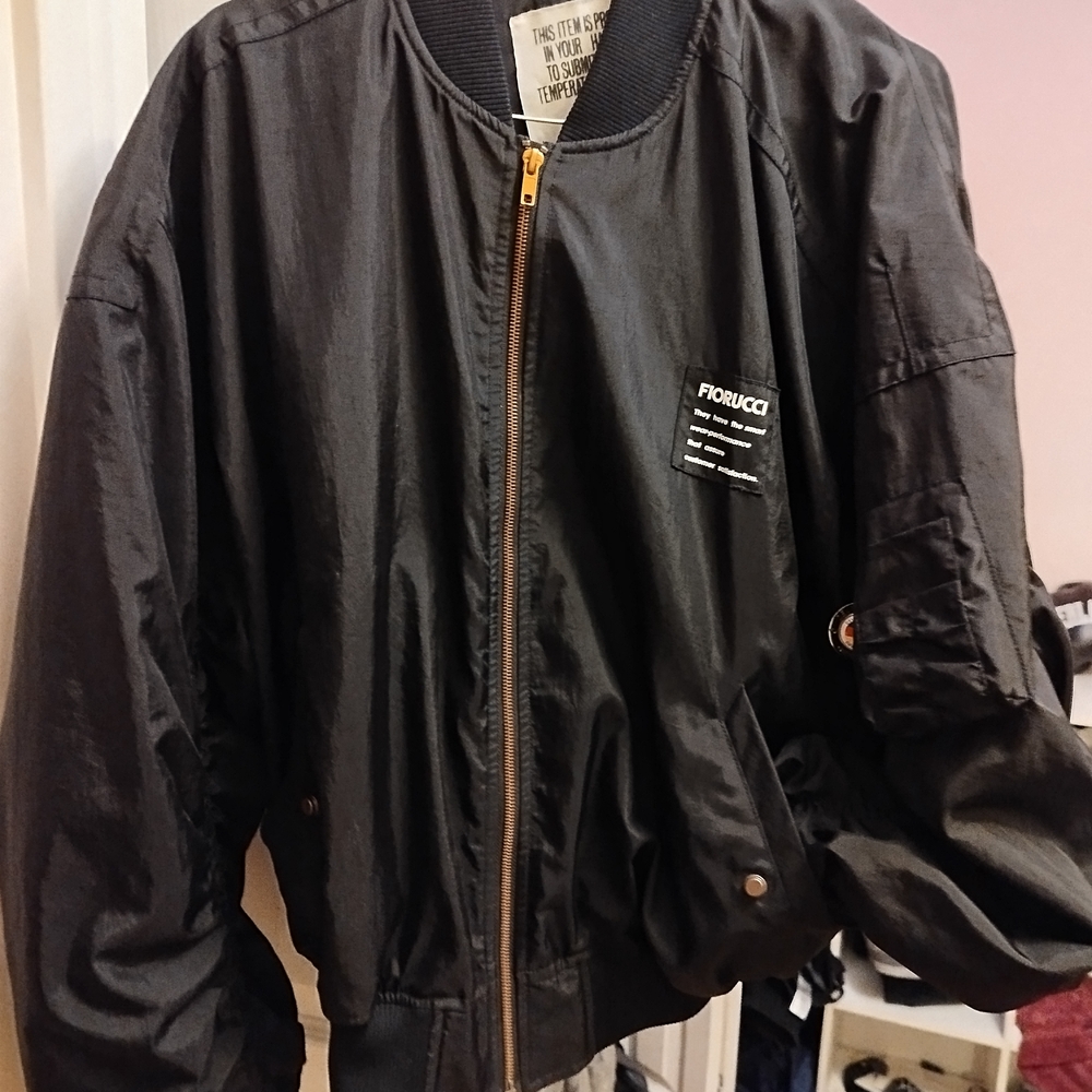 Forucci Black Bomber Jacket
